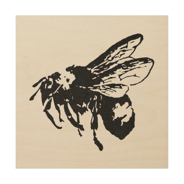 Illustrated Bee Art (Front)