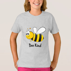 Illustrated Bee Background T-Shirt