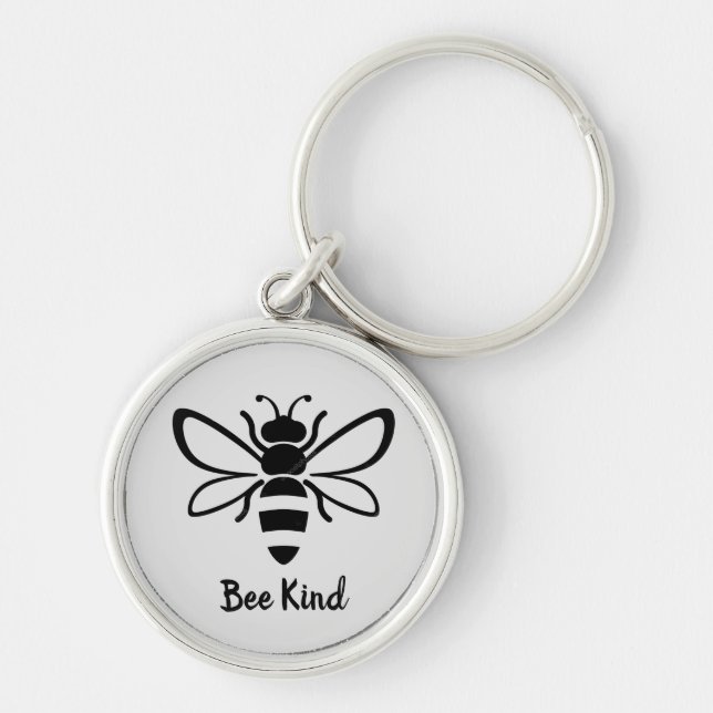 Illustrated bee   keychain (Front)