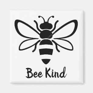 Illustrated bee  magnet