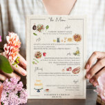 Illustrated Bespoke | Wedding Menu<br><div class="desc">Beautiful menu cards to compliment your table settings at your wedding or next dinner party. One element of many bespoke weddings is attention to detail and the desires of the clients. When a wedding is made specifically for a couple, it often closely reflects their values and interests. Together, we’re creating...</div>