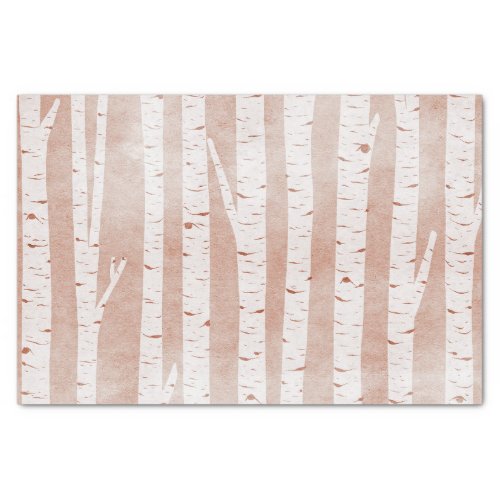 Illustrated Birch Trees Tissue Paper