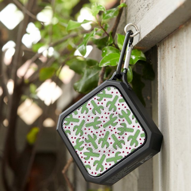 Illustrated Cactus & Pink Flowers Pattern Bluetooth Speaker (Inisitu)