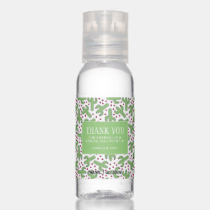 Illustrated Cactus & Pink Flowers - Thank You Hand Sanitizer