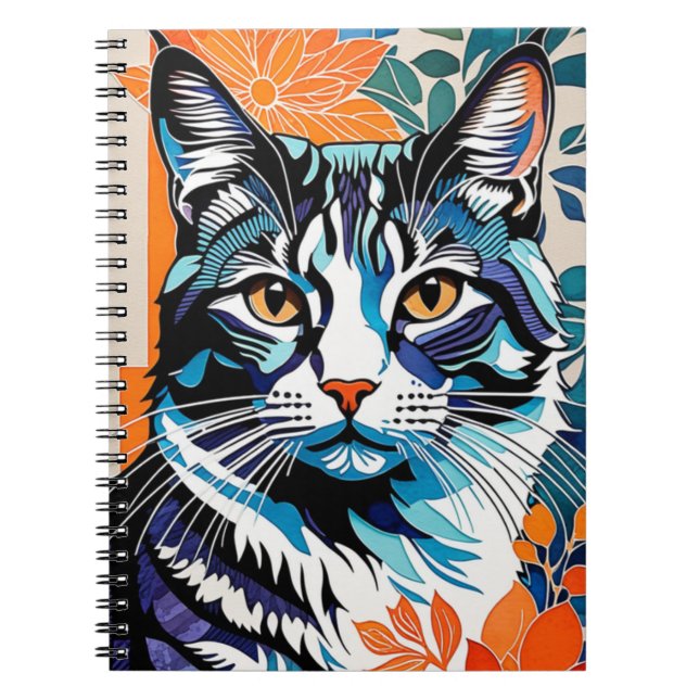 Illustrated Cat | Notebook Journal (Front)