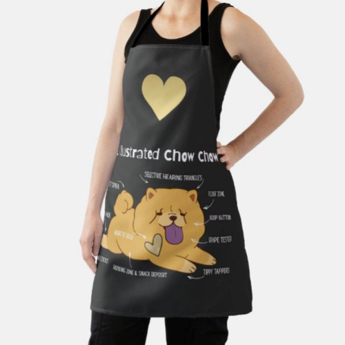 ILLUSTRATED CHOW  APRON