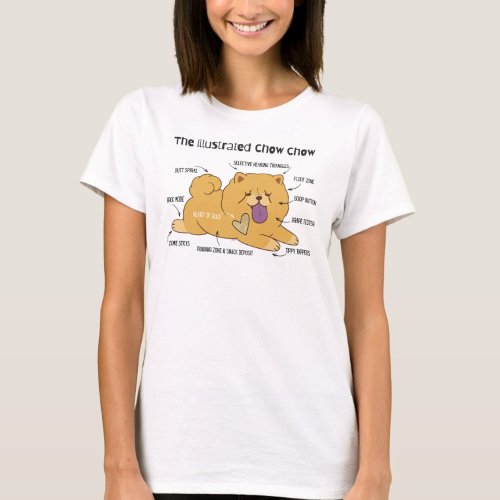 ILLUSTRATED CHOW White  T-Shirt