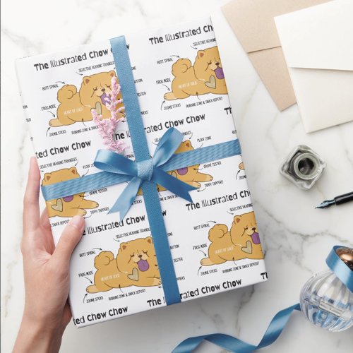 ILLUSTRATED CHOW   WRAPPING PAPER