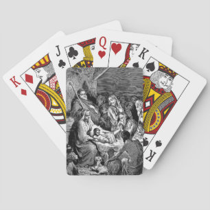 Illustrated Christmas Nativity Scene Poker Cards
