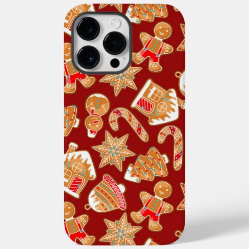 Illustrated Christmas Red Pattern Case Design