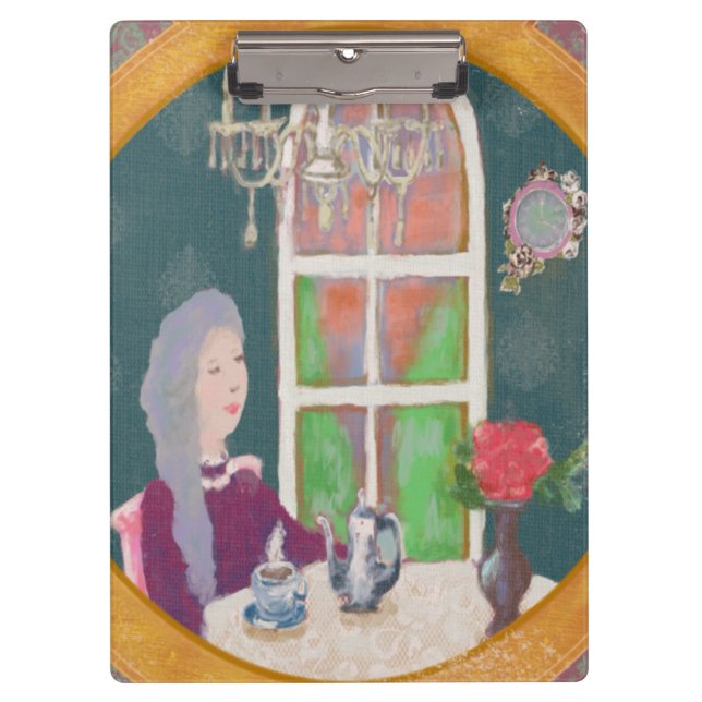 Illustrated Clipboard – Colorful Pattern Design (Front)