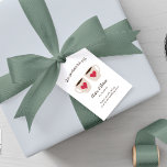 Illustrated Coffee Mugs Perfect Blend Gift Tags<br><div class="desc">Ideal for coffee,  tea or hot chocolate based wedding favors,  this gift tag features a pair of illustrated mugs with cute pink and red hearts and steam lines as well as easy to customize text.</div>