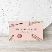 Illustrated Cosmetics Makeup Stylist Blush Business Card at Zazzle