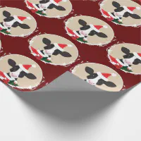 Santa Cow Wrapping Paper Sheets or Roll Christmas Cow Farmhouse