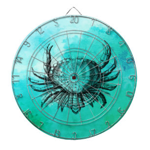 Illustrated Crab (Beach Animal) (Ocean Life) Water Dart Board