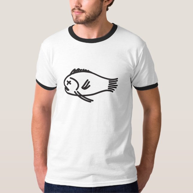 Illustrated Dead Fish Tee (Front)