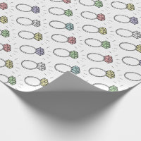 Bride and Groom Wedding Ring Design Wrapping Paper