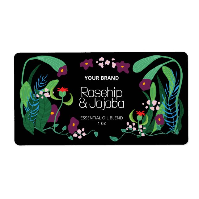 Illustrated Dropper Bottle Product Labels (Front)