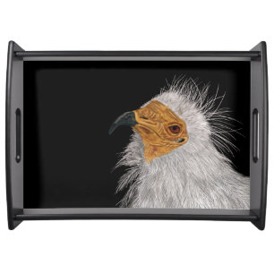 Illustrated Egyptian Vulture Serving Tray