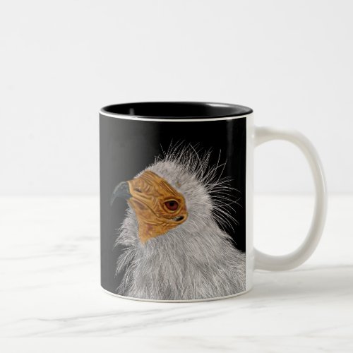Illustrated Egyptian Vulture Two_Tone Coffee Mug