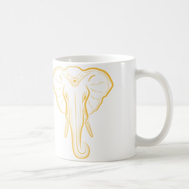 Illustrated Elephant Mug (Right)