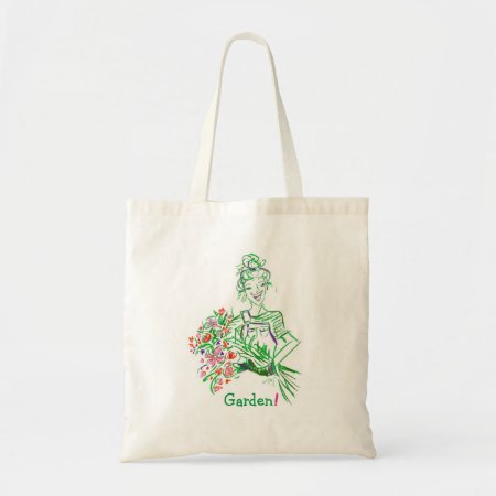 Illustrated Garden Tote Bag