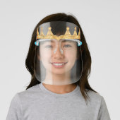 Illustrated Gold Crown Face Shield (Insitu)