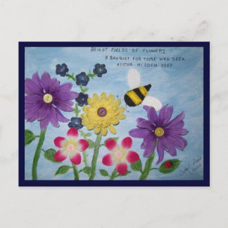 Illustrated Haiku postcard