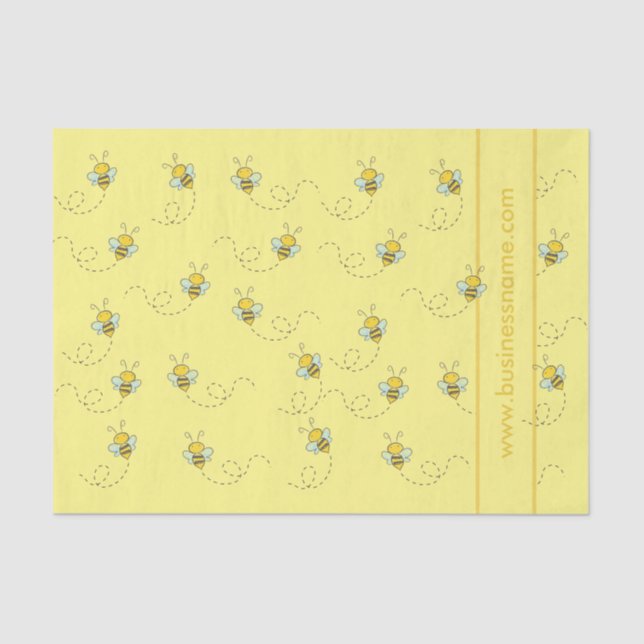 Illustrated Honey Bee Tissue Paper (Front)