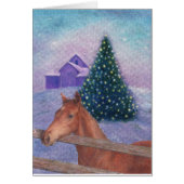 Illustrated Horse Winter Nocturne (Front)