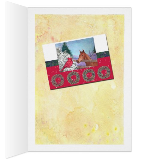 Illustrated Horse Winter Nocturne (Inside (Right))