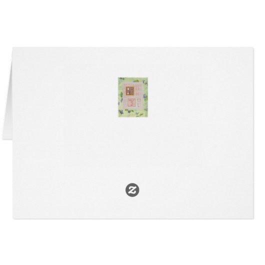 Illustrated hummingbird Fantasy Floral (Back Horizontal)