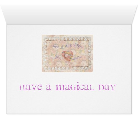 Illustrated hummingbird Fantasy Floral (Inside Horizontal (Bottom))