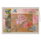 Illustrated hummingbird Fantasy Floral (Front Horizontal)