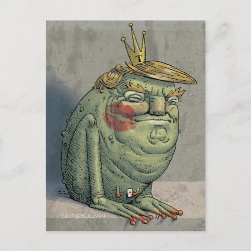 Illustrated IdesOfTrump postcard by Jem Sullivan Postcard