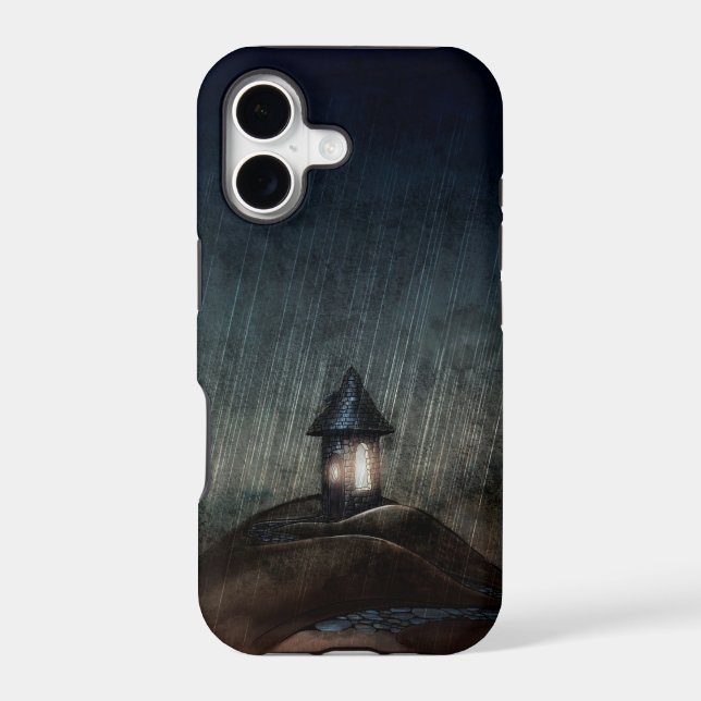Illustrated iPhone Case. Warm When It Rains. Case (Back)