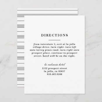Illustrated Knot Directions Card - Black by AmberBarkley at Zazzle