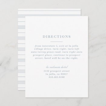 Illustrated Knot Directions Card - Blue by AmberBarkley at Zazzle