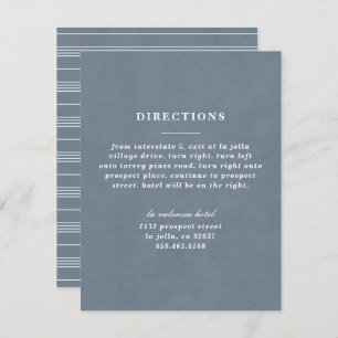 Illustrated Knot Directions Card - Blue Gray