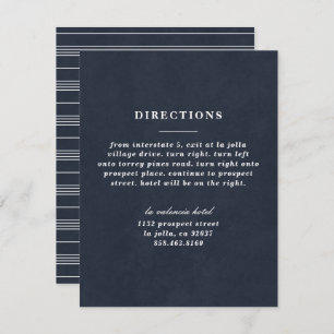 Illustrated Knot Directions Card - Navy
