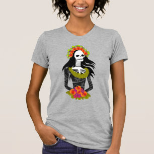 Illustrated La Catarina for Day of the Dead T-Shirt