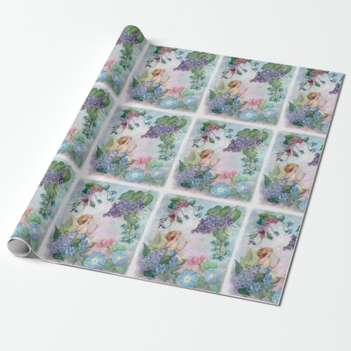 Illustrated Lilac Faerie  Wrapping Paper