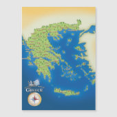 Illustrated Map Of Greece. (Front)
