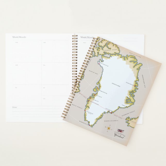 Illustrated map of Greenland Planner (Display)