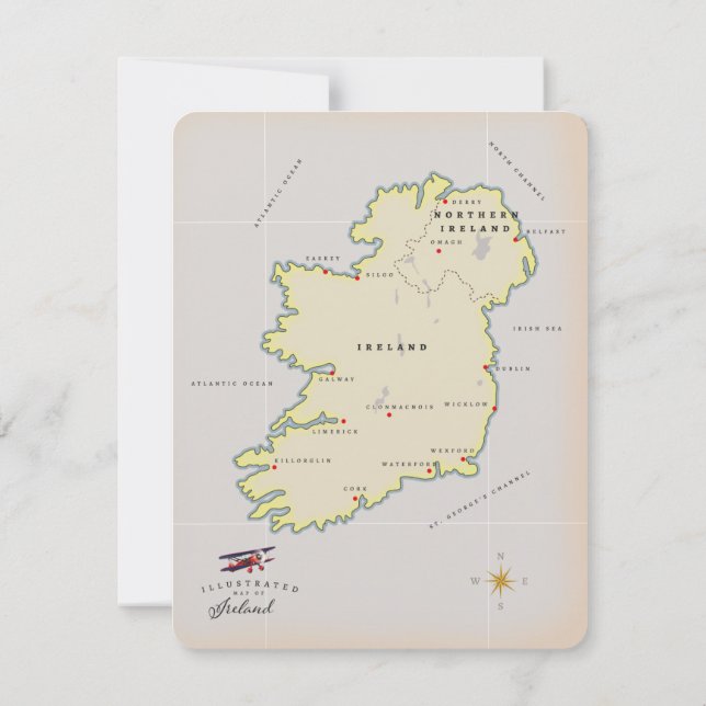 Illustrated Map of Ireland (Back)
