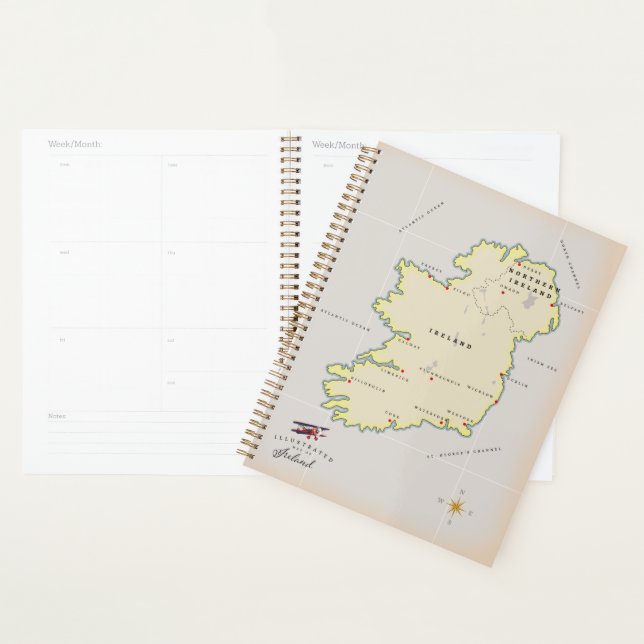 Illustrated Map of Ireland Planner (Display)