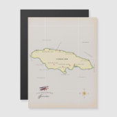 Illustrated map of Jamaica. (Front/Back)