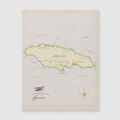 Illustrated map of Jamaica. (Front)