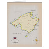 Illustrated map of Mallorca (Front)