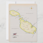 Illustrated map of Malta (Back)
